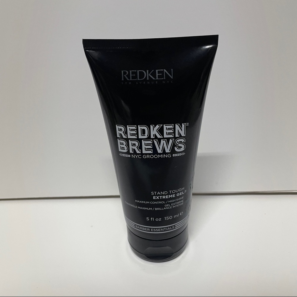 Redken Brews Stand Tough Extreme Gel Max Control High Shine 5 OZ HTF